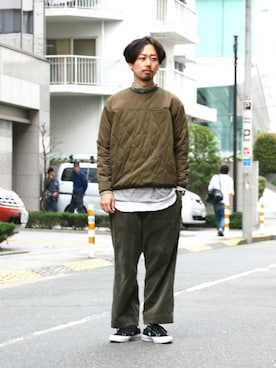 「アイテム（その他トップス）」を使った、kitazawaさん（メンズ・175cm）の秋コーディネート