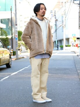 「SUNNY SPORTS」｜「アイテム（その他アウター）」を使った、kitazawaさん（メンズ・175cm）の冬コーディネート