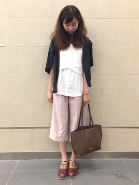 「ESPRIT（エスプリ）のアイテム（バッグ）」を使った、dk641さん（レディース・170cm）の夏コーディネート