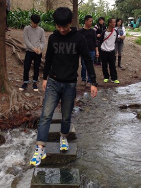 「survival（survival）のアイテム」を使った、沈子皓さん（メンズ・176cm）の冬コーディネート