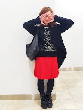 「燕尾ジャケット」｜HARUNA_KOBAYASHIさん（レディース・155cm）の冬コーディネート