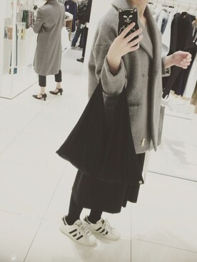 「LOUNGEDRESS（ラウンジドレス）のアイテム（その他アウター）」を使った、ぴのこさん（レディース・164cm）の春コーディネート