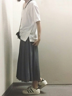 「UNDER BAR RAW．（アンダーバーロウ）のアイテム」を使った、ぴのこさん（レディース・164cm）の夏コーディネート