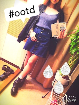 「GOGOSING（ゴゴシング）のアイテム（その他アウター）」を使った、shiiiさん（レディース・157cm）の秋コーディネート