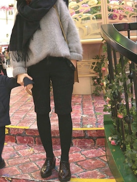 「initial（イニシャル）のアイテム（ニット/セーター）」を使った、Elenaさん（レディース・160cm）の冬コーディネート