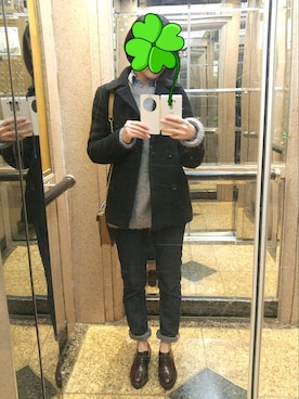 「initial（イニシャル）のアイテム（ニット/セーター）」を使った、Elenaさん（レディース・160cm）の春コーディネート