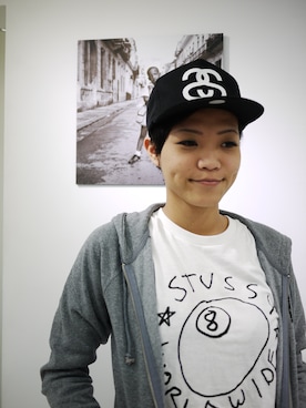 「stussy」｜StussyTaiwanさん（レディース・165cm）の春コーディネート