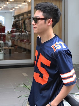 「アイテム（ジャージ）」を使った、StussyTaiwanさん（メンズ・182cm・20代）の春コーディネート