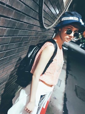 「stussy」｜StussyTaiwanさん（レディース・160cm）の夏コーディネート