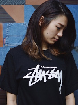 「stussy」｜StussyTaiwanさん（レディース・162cm）の秋コーディネート