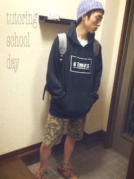 「BEAMS BOY（ビームスボーイ）のアイテム（パンツ）」を使った、ドゥーさん（メンズ・172cm）の秋コーディネート