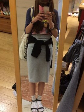「スウエットスカート」｜Annaさん（レディース・164cm）の春コーディネート