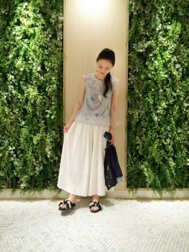 「Paradise Picnic（パラダイスピクニック）のアイテム（ジャケット/アウター）」を使った、maeさん（レディース・158cm）の夏コーディネート