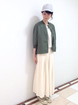 「American Apparel（アメリカンアパレル）のアイテム」を使った、pualcecinkobesogoさん（レディース・165cm）の春コーディネート