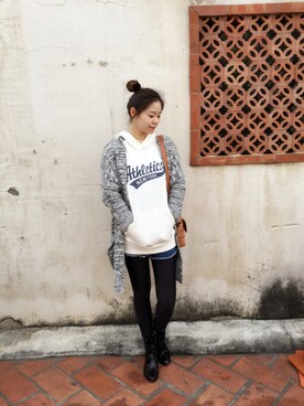 「Vanger（Vanger）のアイテム」を使った、AliceChenさん（レディース・158cm）の冬コーディネート