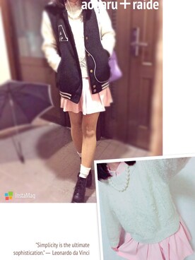 「厚底」｜えみりさん（レディース・157cm）の冬コーディネート