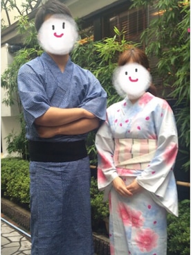 「仙台」｜「アイテム（浴衣）」を使った、ぽぽりさん（レディース・153cm）の夏コーディネート