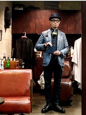 「ローカット」｜「アイテム（ジャケット/アウター）」を使った、e-wamoさん（メンズ・173cm）の冬コーディネート