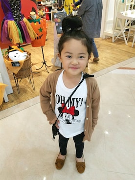 「X-girl（エックスガール）のアイテム」を使った、k7k10さん（キッズ・110cm）の秋コーディネート