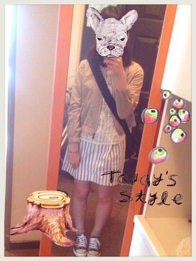 「旅行は雨が多い」｜Kさん（レディース・160cm）の夏コーディネート