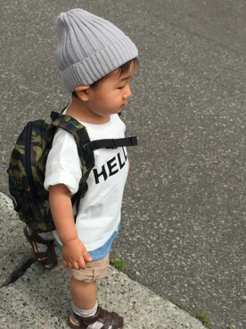 renrenさん（キッズ・80cm）の夏コーディネート