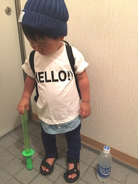 「ポカリコーデバトン」｜renrenさん（キッズ・80cm）の夏コーディネート