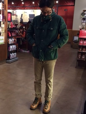 2025-25 秋冬新作  POLO RALPH LAURENのマウンテンパーカー（グリーン系）を使った ジャケット・アウター