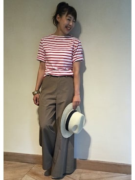 「maypol（マイポル）のアイテム」を使った、JOURNAL STANDARD Lady's 自由が丘店　スタッフCさん（メンズ・158cm）の夏コーディネート