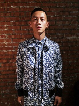 「NEIL BARRETT（ニールバレット）のアイテム（シャツ/ブラウス）」を使った、James Huangさん（メンズ・170cm）の夏コーディネート