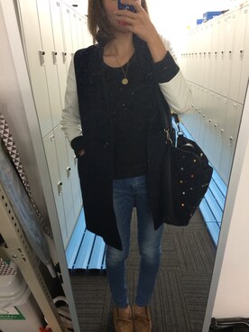 「JILL STUART（ジルスチュアート）のアイテム（ショルダーバッグ）」を使った、なつさん（レディース・164cm・20代）の秋コーディネート