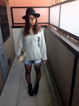 「Dosch（ドスチ）のアイテム（ニット/セーター）」を使った、なおさん（レディース・155cm）の秋コーディネート