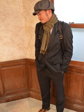 「Dapper'sのアイテム」を使った、Masaki Hirataさん（メンズ・175cm）の春コーディネート