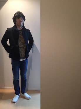 「SOUTIENCOL（スチアンコル）のアイテム」を使った、トモッティさん（メンズ・174cm）の冬コーディネート