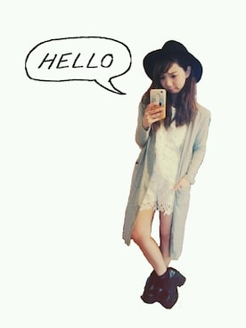 「bye bye（バイバイ）のアイテム（パンツ）」を使った、のじ。さん（レディース・154cm）の夏コーディネート