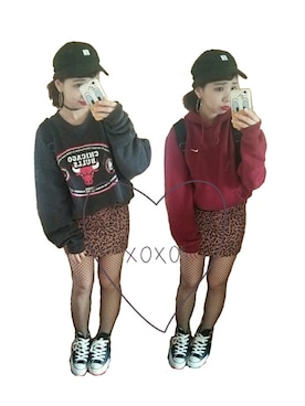 「A.D.G（エーディージー）のアイテム」を使った、のじ。さん（レディース・155cm）の秋コーディネート