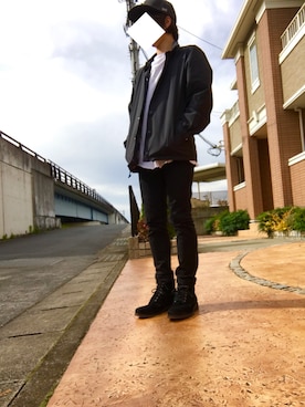 「abahouse」｜「アイテム（その他アウター）」を使った、さとちさん（メンズ・169cm）の秋コーディネート