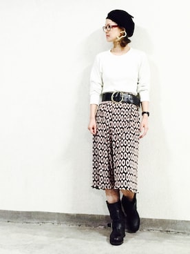 「ALIAS（エイリアス）のアイテム」を使った、ＲＯＭＡ  Mika  Takigwaさん（レディース・164cm）の秋コーディネート