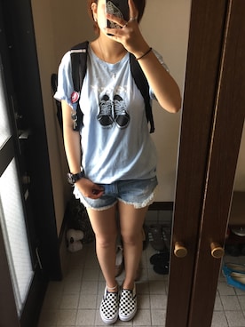 「checkerboard」｜Haluさん（レディース・160cm）の夏コーディネート