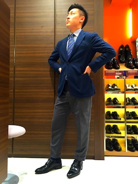 「ONLY（オンリー）のアイテム（ジャケット/アウター）」を使った、ONLY なんばCITY店 スタッフさん（メンズ・165cm）の夏コーディネート