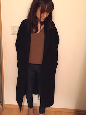 「おとなコーデ」｜「アイテム（チェスターコート）」を使った、ikuさん（レディース・160cm）の秋コーディネート