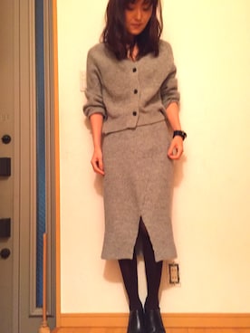 「おとなコーデ」｜「アイテム（ブーティ）」を使った、ikuさん（レディース・160cm）の冬コーディネート