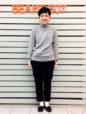 モリグチナオさん（レディース・161cm）の冬コーディネート