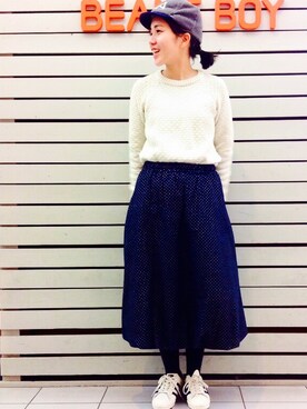 モリグチナオさん（レディース・161cm）の冬コーディネート