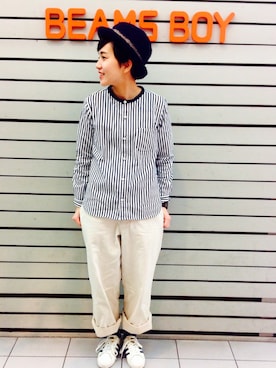 「スーパースター」｜モリグチナオさん（レディース・161cm）の冬コーディネート