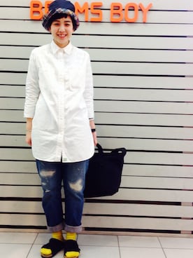 「orslow」｜モリグチナオさん（レディース・161cm）の春コーディネート