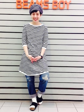 「birkenstock」｜モリグチナオさん（レディース・161cm）の春コーディネート