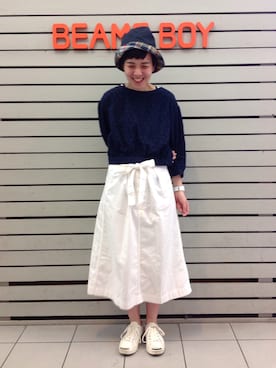 モリグチナオさん（レディース・161cm）の春コーディネート