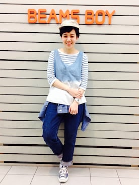 「orslow」｜モリグチナオさん（レディース・161cm）の春コーディネート