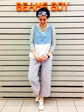 モリグチナオさん（レディース・161cm）の春コーディネート