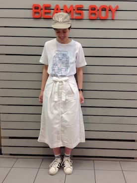 「スーパースター」｜モリグチナオさん（レディース・161cm）の夏コーディネート